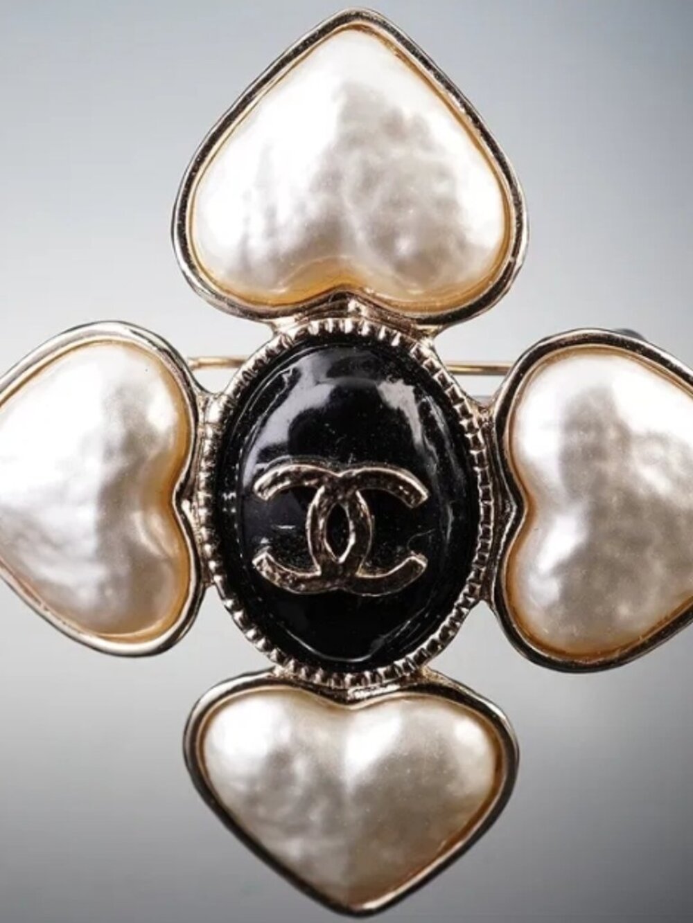 Chanel Hearts Brooch
